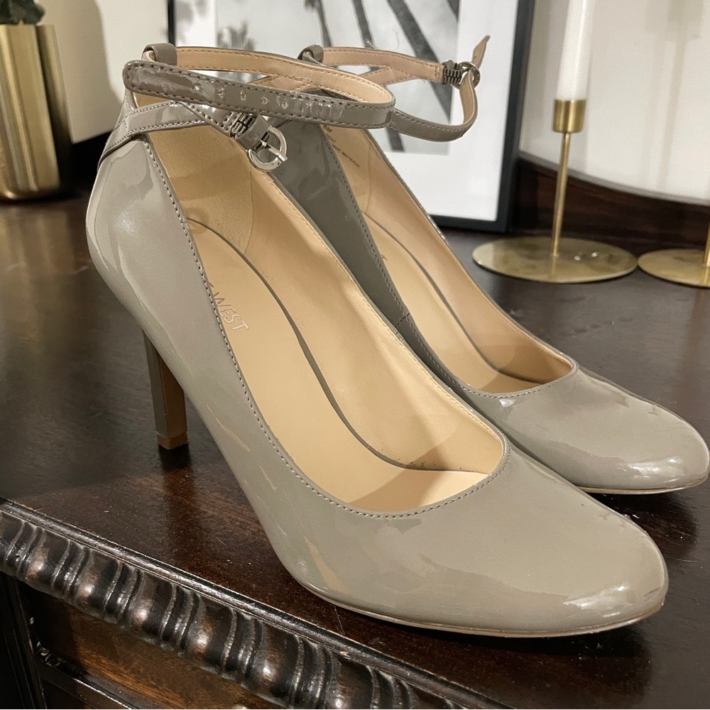 Nine West grey heels. Only worn twice.